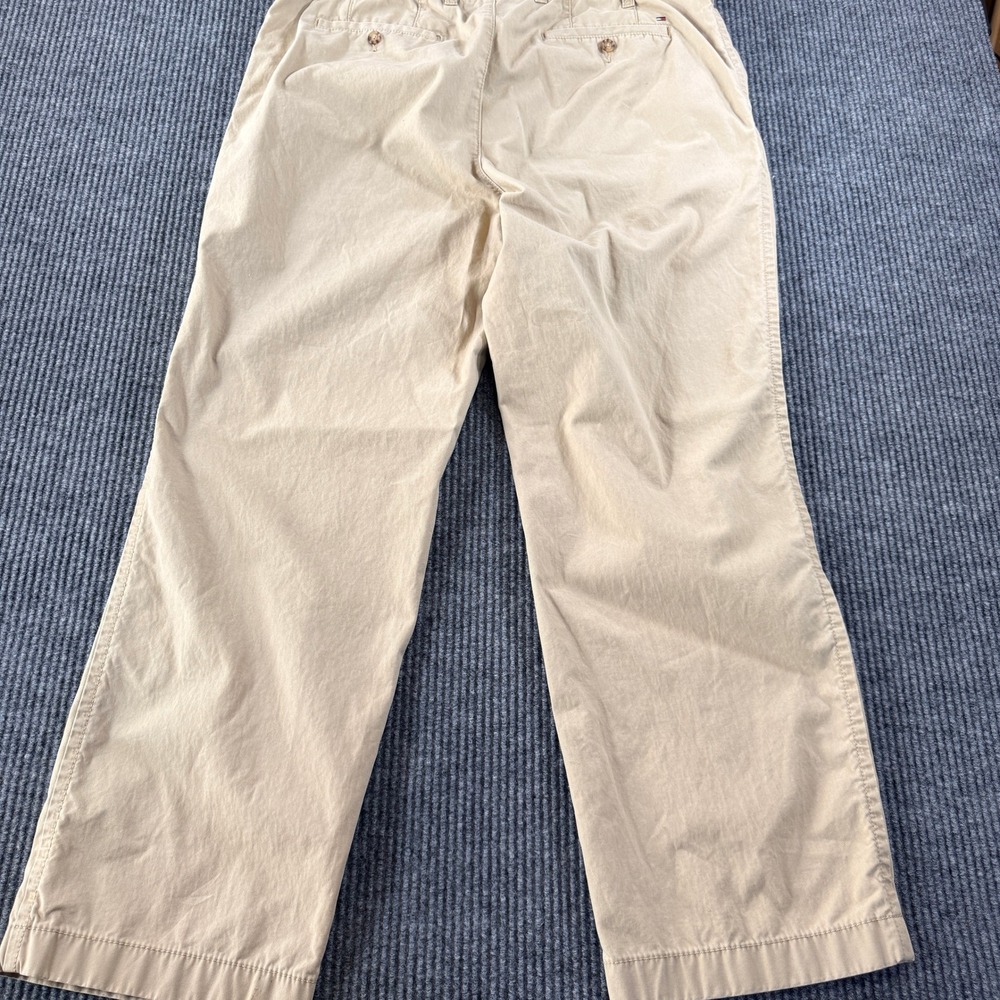 Tommy Hilfiger Classic Fit Chino Pants Mens 38x30 Tan Khaki Cotton Twill